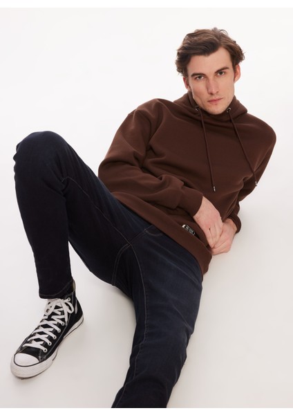 Kapüşon Yaka Kahve Erkek Sweatshırt TC3912 modelleri