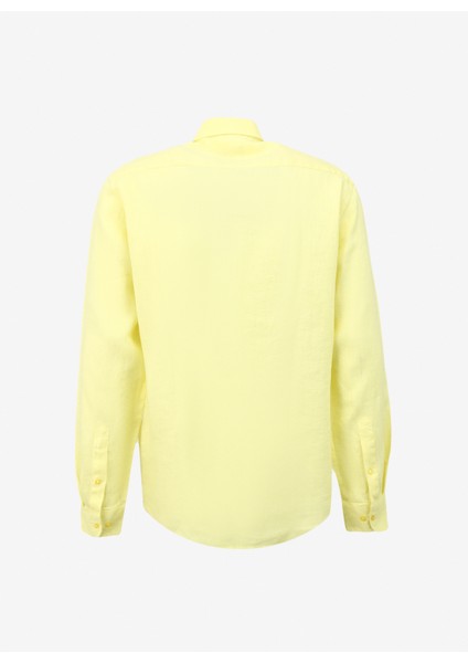 Basic Gömlek Yaka Düz Açık Sarı Erkek Gömlek FC4SM-GML 0784 fiyatları