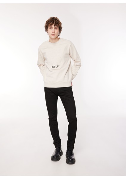 Bisiklet Yaka Bej Erkek Sweatshırt M6716 012 Platınum fiyatları