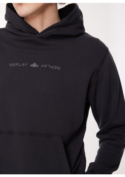 Kapüşon Yaka Siyah Erkek Sweatshirt M6708 099 Blackboard fırsatları