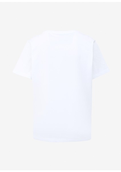 Bisiklet Yaka Baskılı Kırık Beyaz Kadın T-Shirt F4SL-TST0212 fiyatları