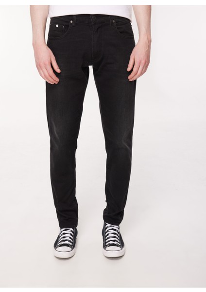 Normal Bel Slim Tapered Erkek Denim Pantolon M1021 098 Black