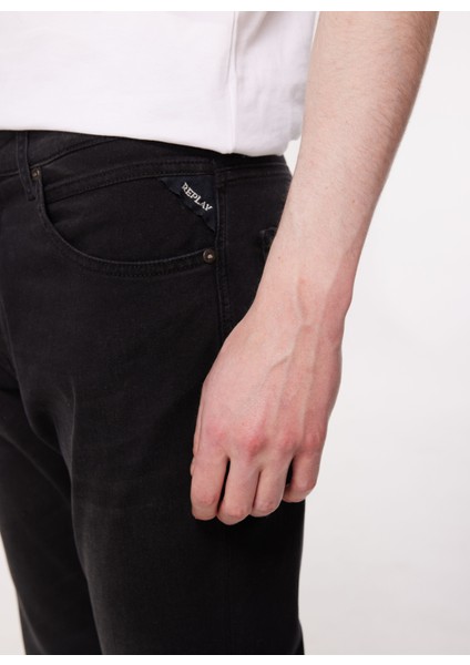 Normal Bel Slim Tapered Erkek Denim Pantolon M1021 098 Black
