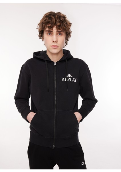 Kapüşon Yaka Siyah Erkek Sweatshırt M6528 098 Black fiyatları