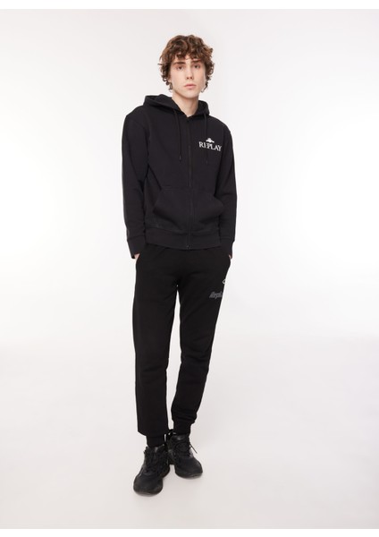 Kapüşon Yaka Siyah Erkek Sweatshırt M6528 098 Black modelleri