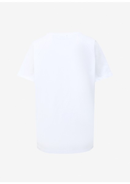 Bisiklet Yaka Baskılı Kırık Beyaz Kadın T-Shirt F4SL-TST0109 fiyatları