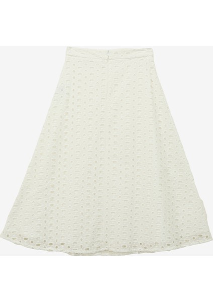 Normal Bel Beyaz Kadın Güpür Midi Etek FC4SL-ETK0081 fiyatları