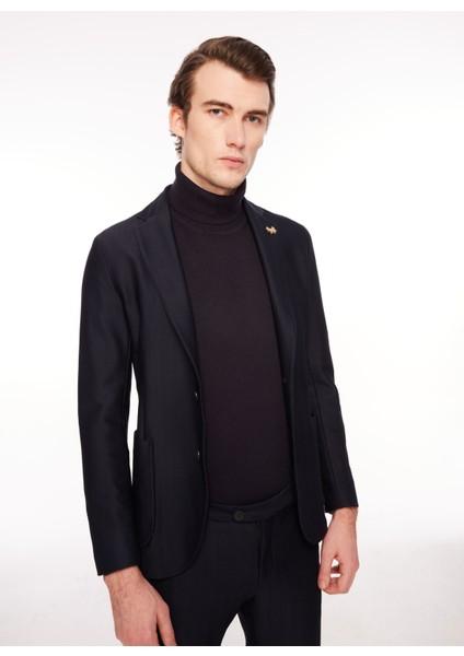 Slim Fit Koyu Lacivert Erkek Ceket G1J1_IYQR fırsatları