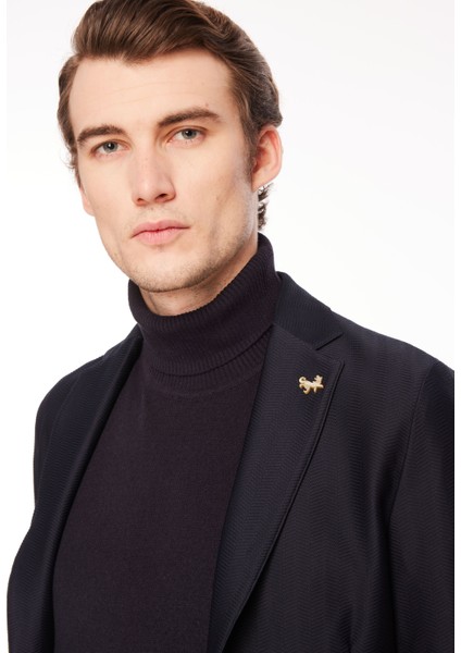 Slim Fit Koyu Lacivert Erkek Ceket G1J1_IYQR indirimleri