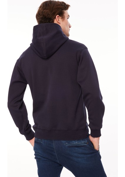 Kapüşon Yaka Koyu Mavi Erkek Sweatshırt A279F02Pf1032- indirimleri