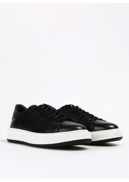 Siyah Erkek Deri Sneaker JAROD