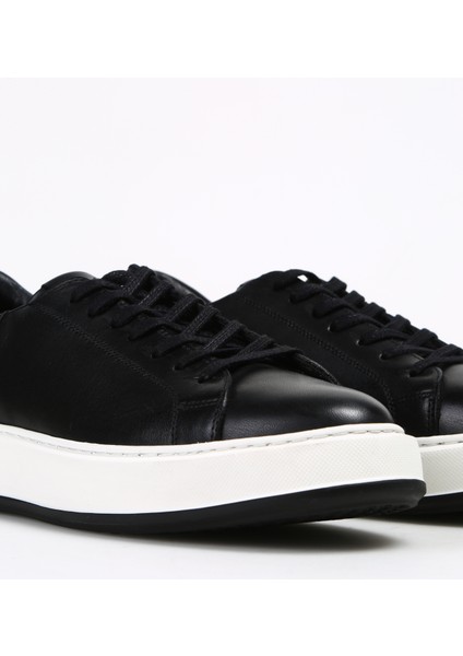 Siyah Erkek Deri Sneaker JAROD