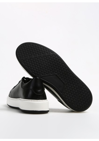 Siyah Erkek Deri Sneaker JAROD