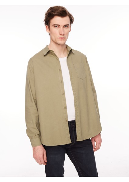 Normal Haki Düz Erkek Gömlek TC3006_SNOOP fiyatları