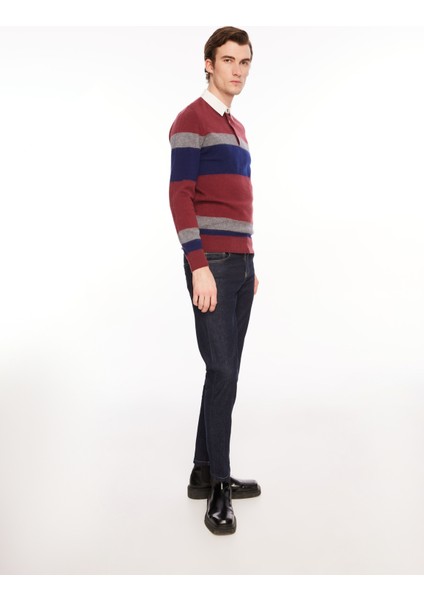 Polo Yaka Slim Fit Gri Erkek Kazak A274A05L126/D- modelleri