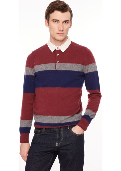 Polo Yaka Slim Fit Gri Erkek Kazak A274A05L126/D- fırsatları