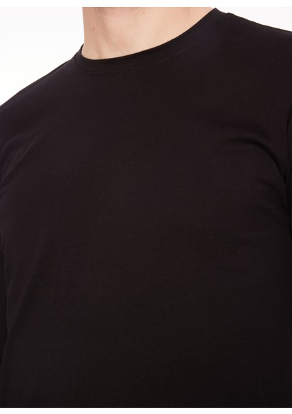 Bisiklet Yaka Siyah Erkek T-Shirt A279T72COT- fırsatları