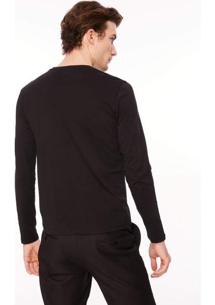 Bisiklet Yaka Siyah Erkek T-Shirt A279T72COT- indirimleri