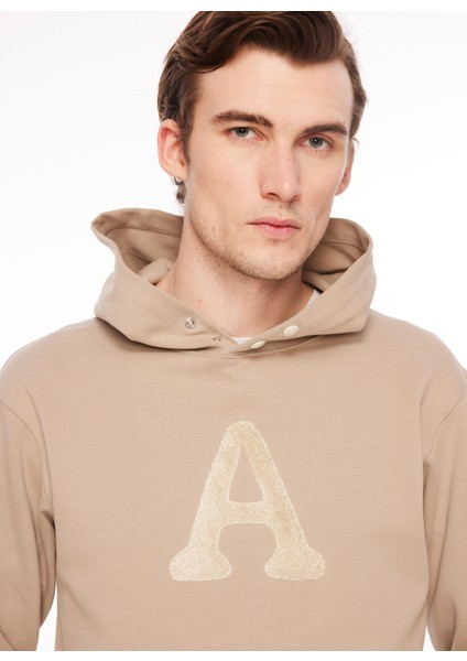 Kapüşon Yaka Açık Kahve Erkek Sweatshırt A279F02Pf1032-