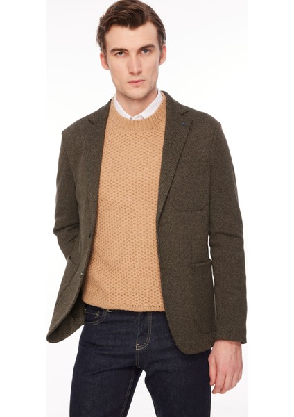 Slim Fit Yeşil Erkek Ceket A272GEGE78TP963/T-