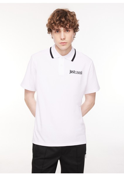 Beyaz Erkek Polo T-Shirt 75OAGT05