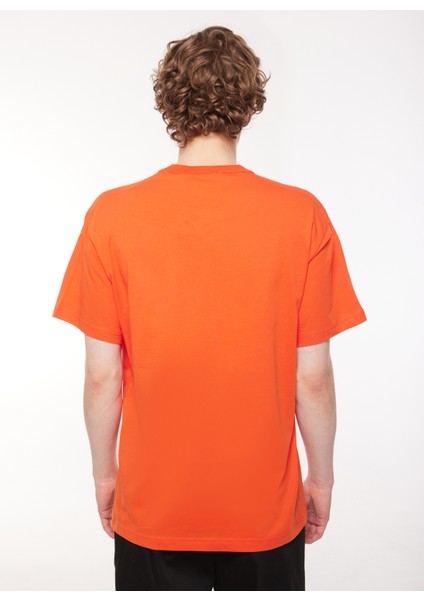 Bisiklet Yaka Turuncu Erkek T-Shirt 75GAHT03CJ00T524 indirimleri