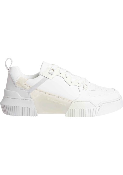 Krem Kadın Deri Sneaker YW0YW01306PSX