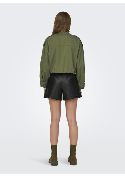 Yeşil Kadın Mont Onlocean Short Cargo Jacket Otw fiyatları