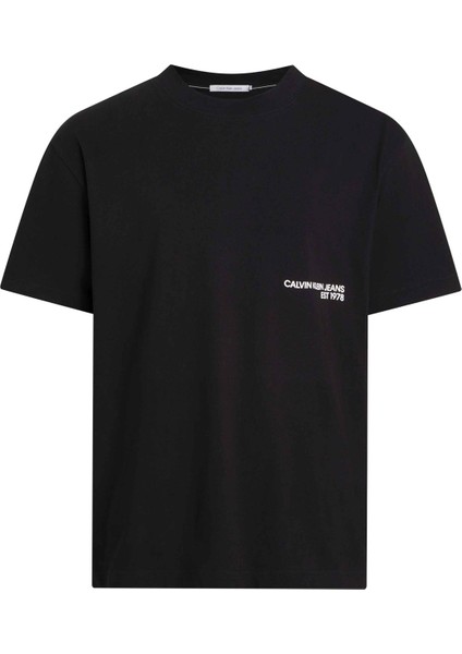 Düz Siyah Erkek T-Shirt J30J324652BEH