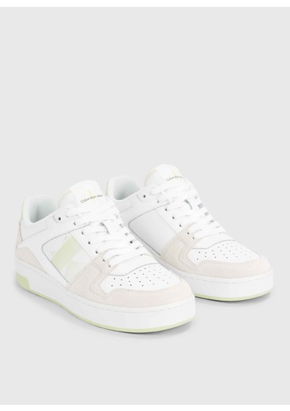 Beyaz Kadın Süet Sneaker YW0YW0144602U