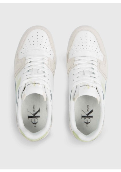 Beyaz Kadın Süet Sneaker YW0YW0144602U