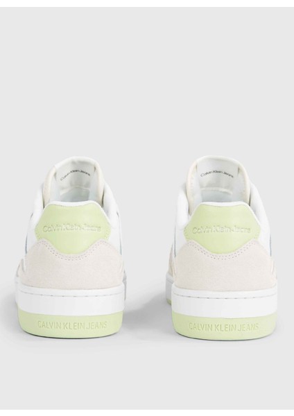 Beyaz Kadın Süet Sneaker YW0YW0144602U