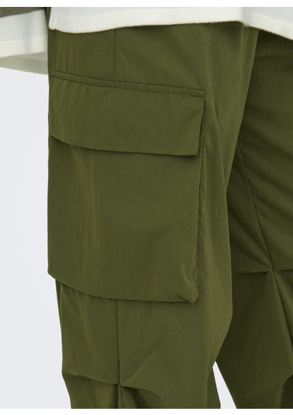 Yüksek Bel Rahat Yeşil Kadın Pantolon Onlocean Cargo Pant Otw