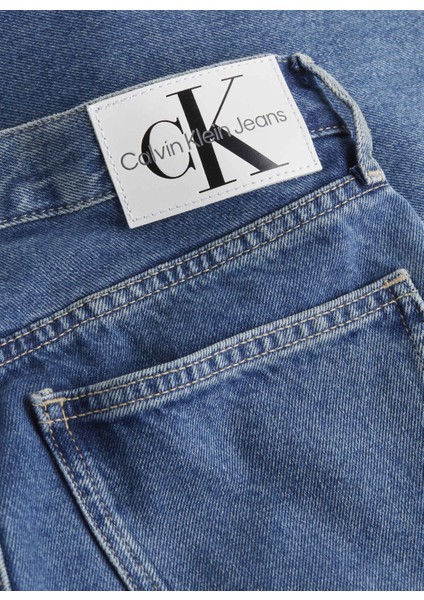 Yüksek Bel Düz Paça Normal Mavi Kadın Denim Pantolon J20J2224431A4 fiyatları