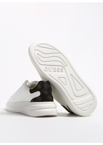 Beyaz - Kahverengi Erkek Sneaker Elba