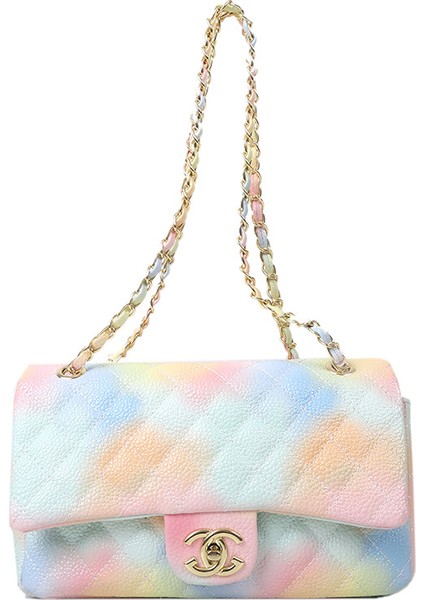 Xiaoxiangfeng Havyar Popüler Kadın Çantası Yeni Moda Eşkenar Dörtgen Zincir Omuz Crossbody (Yurt Dışından)