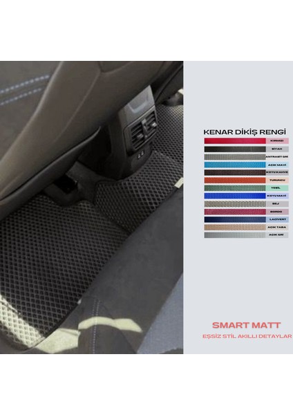 Smart Matt Bmw 2 Serisi F44 Grandcoupe Uyumlu Yeni Nesil Araca Özel Akıllı Oto Paspas Havuzlu Oto Paspas Araba Paspas