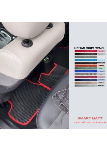 Smart Matt Citroen C3 C 3 2020 + Uyumlu Yeni Nesil Araca Özel Akıllı Oto Paspas Havuzlu Oto Paspas Araba Paspas