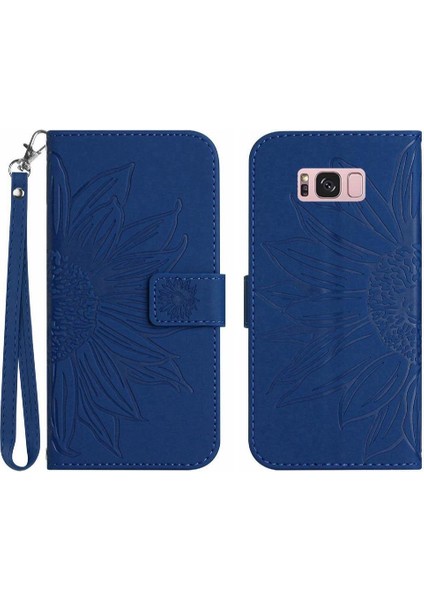 Kart Yuvaları ile Samsung Galaxy S8 Için Tutucu Flip Cüzdan Telefon Kılıfı (Yurt Dışından)