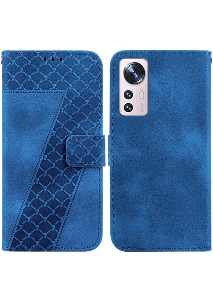 Için Xiaomi 12 Lite Kabartmalı Desen Pu Deri Cüzdan Çevir Kart Telefon Kılıfı (Yurt Dışından)