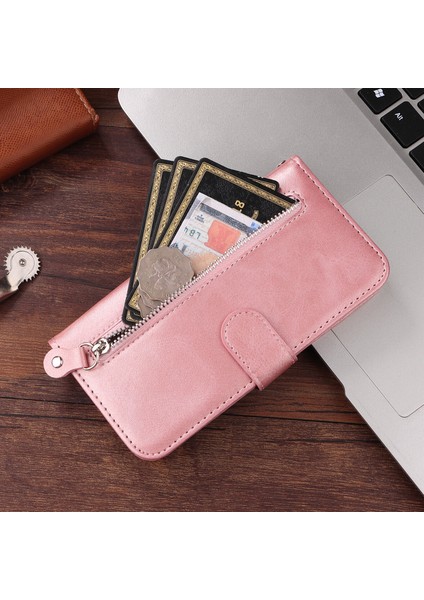 Vıvo V21 ile Uyumlu Moda Fermuar Çevirme Deri Manyetik Cüzdan Telefon Kılıfı (Yurt Dışından) modelleri