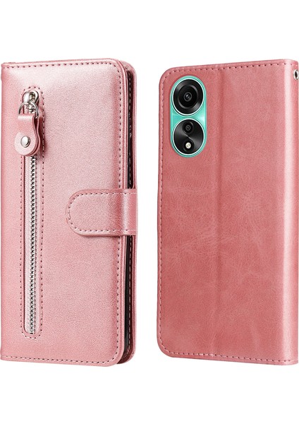 Oppo A78 4g ile Uyumlu Moda Fermuar Çevirme Deri Manyetik Cüzdan Telefon Kılıfı (Yurt Dışından) indirimleri