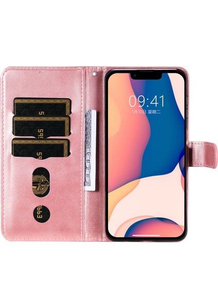 iPhone 14 Pro Max ile Uyumlu Moda Fermuar Çevirme Deri Manyetik Cüzdan Telefon Kılıfı (Yurt Dışından) fırsatları