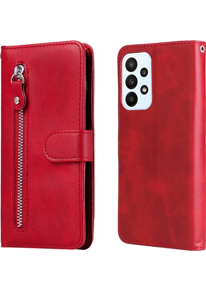 Samsung Galaxy M23/F23 ile Uyumlu Moda Fermuar Çevirme Deri Manyetik Cüzdan Telefon Kılıfı (Yurt Dışından) fiyatları