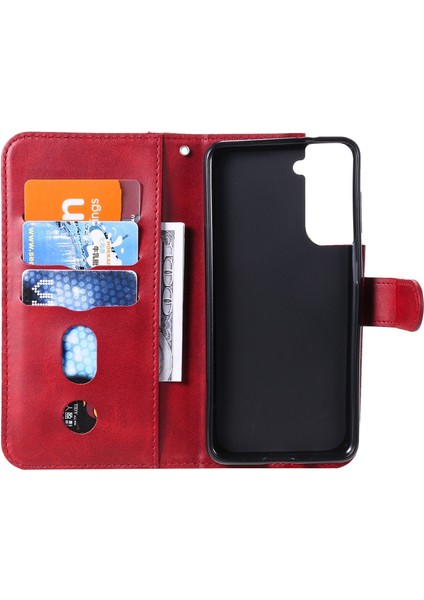 Samsung Galaxy S21 Plus ile Uyumlu Moda Fermuar Çevirme Deri Manyetik Cüzdan Telefon Kılıfı (Yurt Dışından) fırsatları