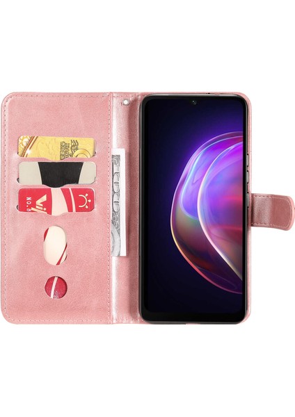Vıvo V21 ile Uyumlu Moda Fermuar Çevirme Deri Manyetik Cüzdan Telefon Kılıfı (Yurt Dışından) fırsatları