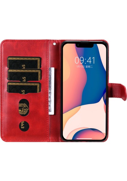 iPhone 14 Pro Max ile Uyumlu Moda Fermuar Çevirme Deri Manyetik Cüzdan Telefon Kılıfı (Yurt Dışından) fırsatları