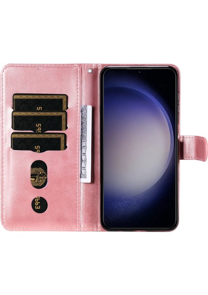 Samsung Galaxy S24 ile Uyumlu Moda Fermuar Çevirme Deri Manyetik Cüzdan Telefon Kılıfı (Yurt Dışından) fırsatları