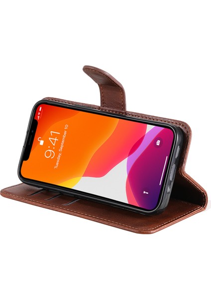 iPhone 13 Mini ile Uyumlu Moda Fermuar Çevirme Deri Manyetik Cüzdan Telefon Kılıfı (Yurt Dışından) indirimleri