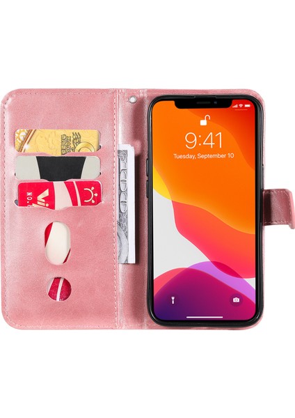 iPhone 14 ile Uyumlu Moda Fermuar Çevirme Deri Manyetik Cüzdan Telefon Kılıfı (Yurt Dışından) fırsatları